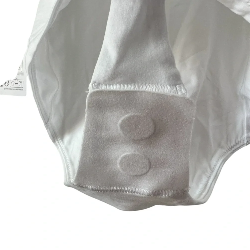 Lululemon Athletica White Fitted Bodysuit Top